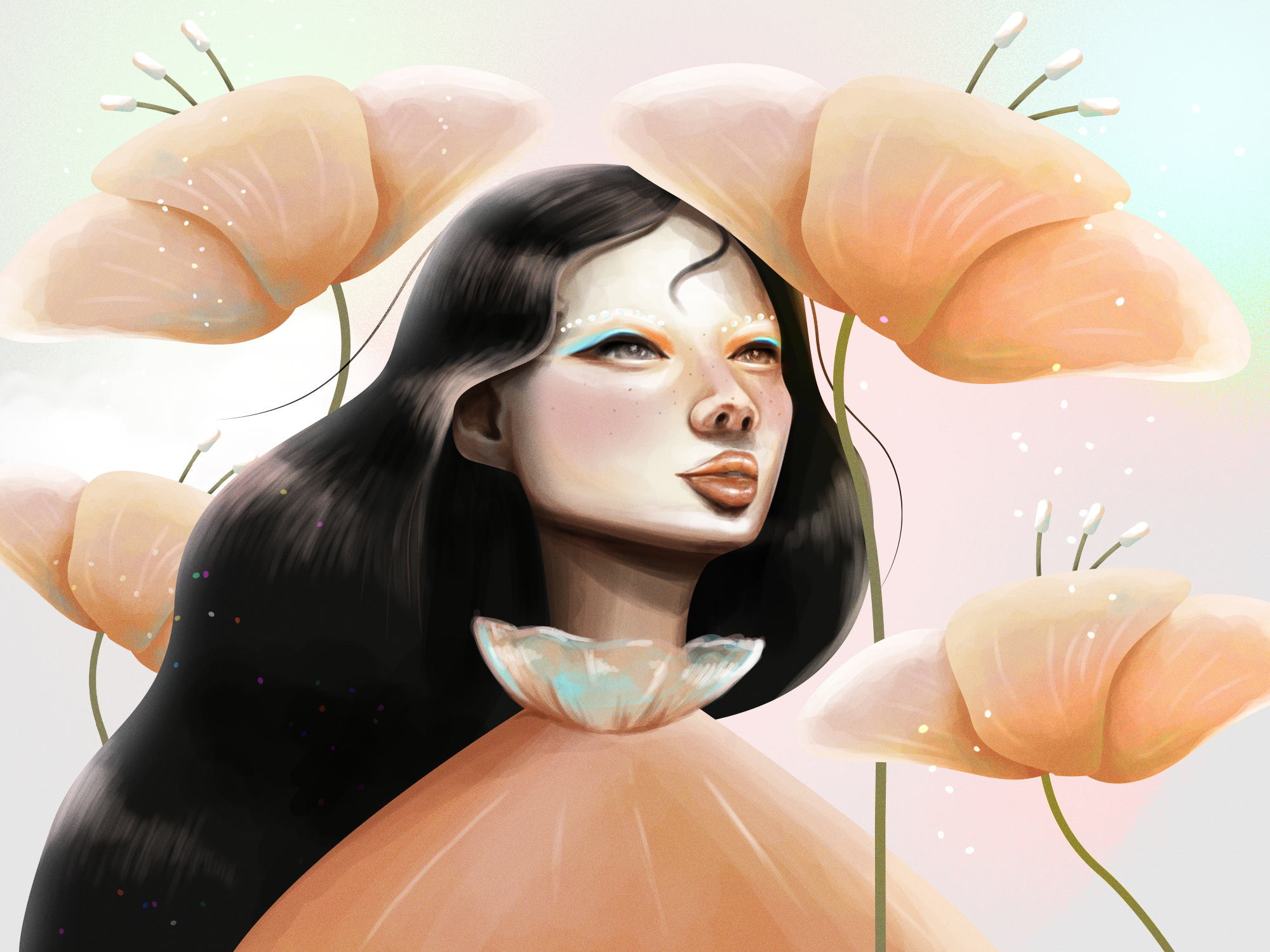 Dreaming 2d abstract adobe adobe illustration adobe photoshop aftereffects animation art artwork clean colorful design digital art flat graphic design illustration minimal modern simple vector