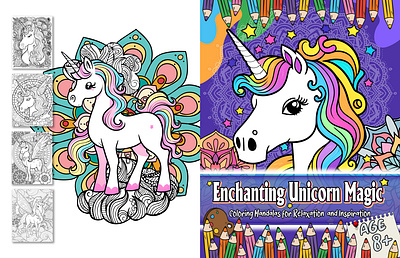 Enchanting Unicorn Magic: Coloring Mandalas for Relaxation coloring mandalas enchanting unicorn