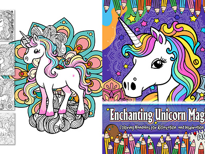 Enchanting Unicorn Magic: Coloring Mandalas for Relaxation coloring mandalas enchanting unicorn