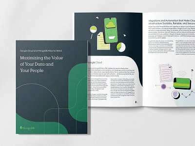 MongoDB – Whitepaper document design illustrator indesign print design software tech whitepaper