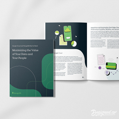 MongoDB – Whitepaper document design illustrator indesign print design software tech whitepaper