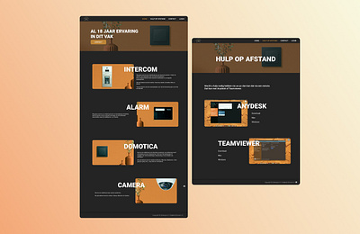 Webdesign Jakaservice dark design webdesign website yellow