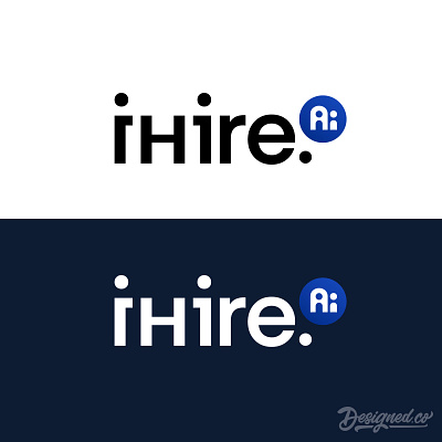 ihire.ai - Logo Design brand branding illustrator logo