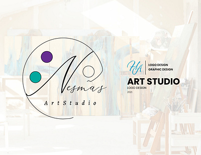 Nesma's Art Studio Logo Design branding design graphic design logo logo design