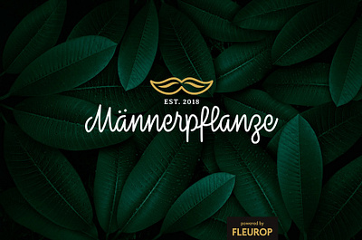 Fleurop - Männerpflanze calligraphy graphic design lettering