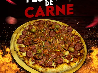 Post de pizza design graphic design post simbolo