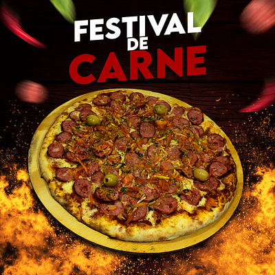 Post de pizza design graphic design post simbolo