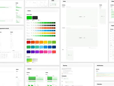 Design System for Crypto Platform buttons colors crypto design system desktop product design ui kit