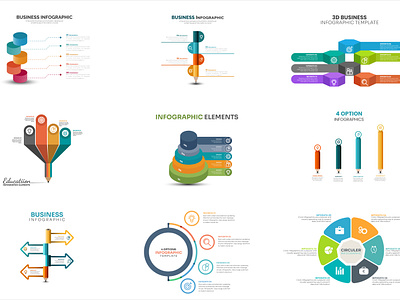 Business Infofraphics design 3d branding graphic design infographics ui