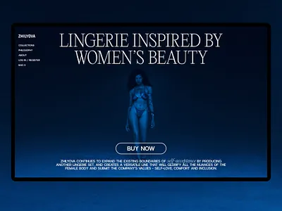 Lingerie Website Concept beauty desktop ecommerce inspiration lingerie main page navigation product design website women