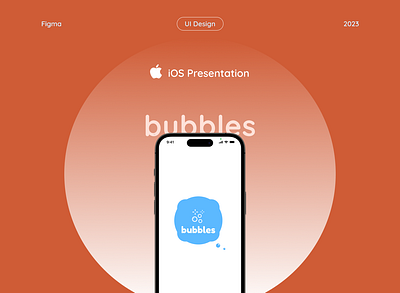 iOS Presentation - bubbles - Kids Education App design figma ios ui ux