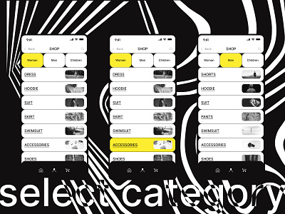 Mobile App Category Selection appdesign appui creative ecommerce graphic design inspiration mobileapp mobileui popular productivity shopping trending ui uiuxdesign userinterface
