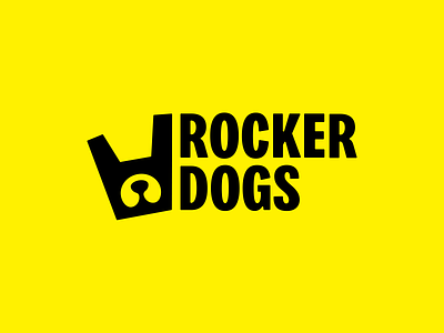 Rocker Dogs🤘🐶 branding design dog graphic design identity illustration logo mark rock symbol type