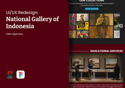 UI/UX Redesign: National Gallery of Indonesia branding graphic design mobile app ui user experience user interface ux web design