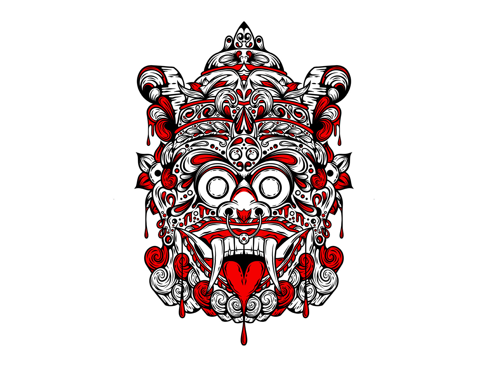 Ubud Coffee illustration run through art direction artwork design graphic design illustration
