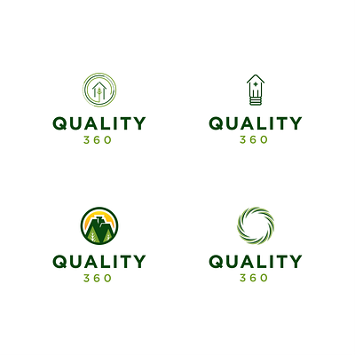 Quality 360 Logo Concepts branding energy efficient green icon illustration logo