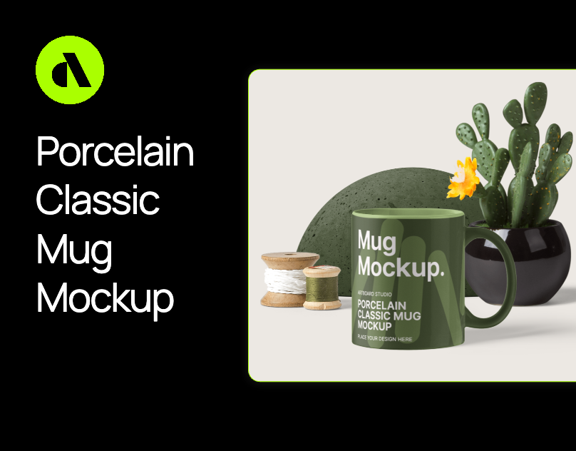 Realistic Porcelain Classic Mug Mockup wit Decorative Items artboard studio branding design free free mockup free mockups free mug mockup free porcelain mug mockup graphic design illustration mockup mug mug design mug mockup porcelain mug mockup realistic mug mockup