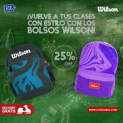 Campaña vuelta a clases 212 Wilson branding campaing graphic design instagram motion graphics