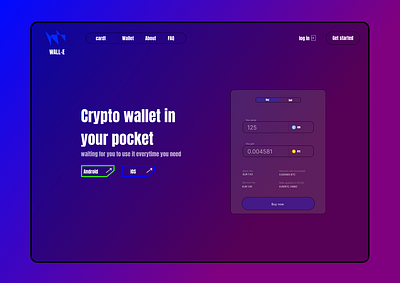 Crypto Wallet bitcoin crypto crypto wallet design euro graphic design logo saas ui ux web web design website website design