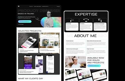 New portfolio homepage - 2023 branding design figma portfolio showreel typography ui ui design user interface design ux web web design