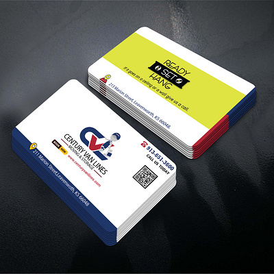 Century Van Lines Company Business Card Making ! branding businesscard design graphic design motion graphics ui