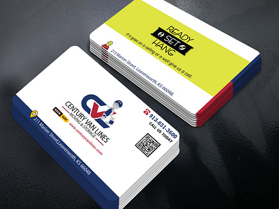 Century Van Lines Company Business Card Making ! branding businesscard design graphic design motion graphics ui