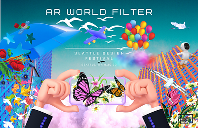AR World Filter: Imaginarium 3d animation augmented reality illustration