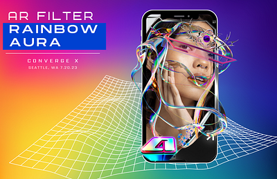 AR Filter: Rainbow Aura 3d augmented reality face filter instagram