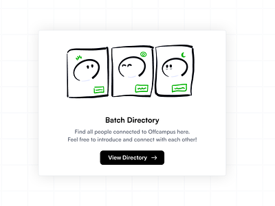 Batch Directory Doodle batch branding designers directory doodle graphic illustration minimal offcampus playful procreate profiles simple social network user profiles