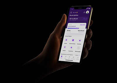 App TradeBox app app design chart design finance graph invest purple stock ui