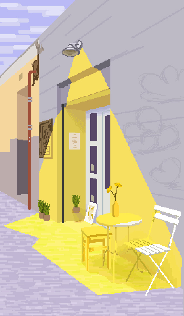 Pixel art Srteet with perspective adobe adobe illustrator art drawing graphic design illustration illustrator perspective street street with perspective vector
