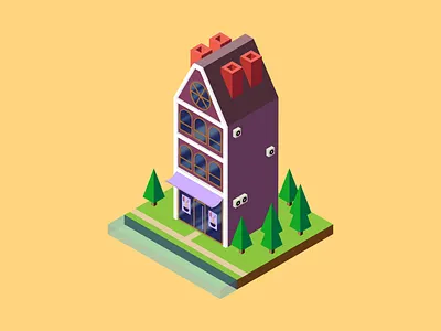 Isometry Vector Illustration art 2d adobe adobe illustrator art design house illustration illustrator isometry isometry illustration vector vector illustration