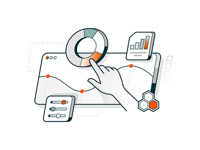 Financial Advisor advisor bond brand chart data desktop document etf finance gradient graph hand icon illustration market mobile settings spot stock web