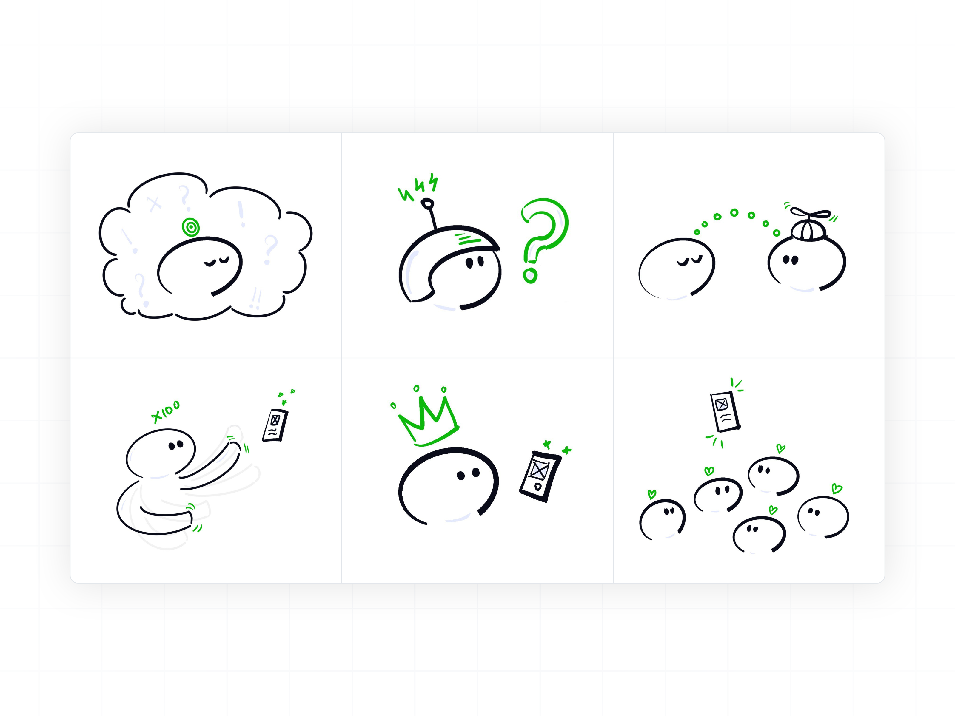 Strategic Designer Doodles art branding building cohort design design talk designer doodles graphic illustration offcampus playful procreate program strategic design thinking ui visuals