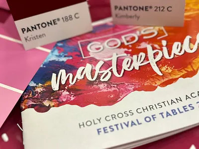 Fundraising Gala Program Design & Tablescape event activation event collateral gala branding graphic design program