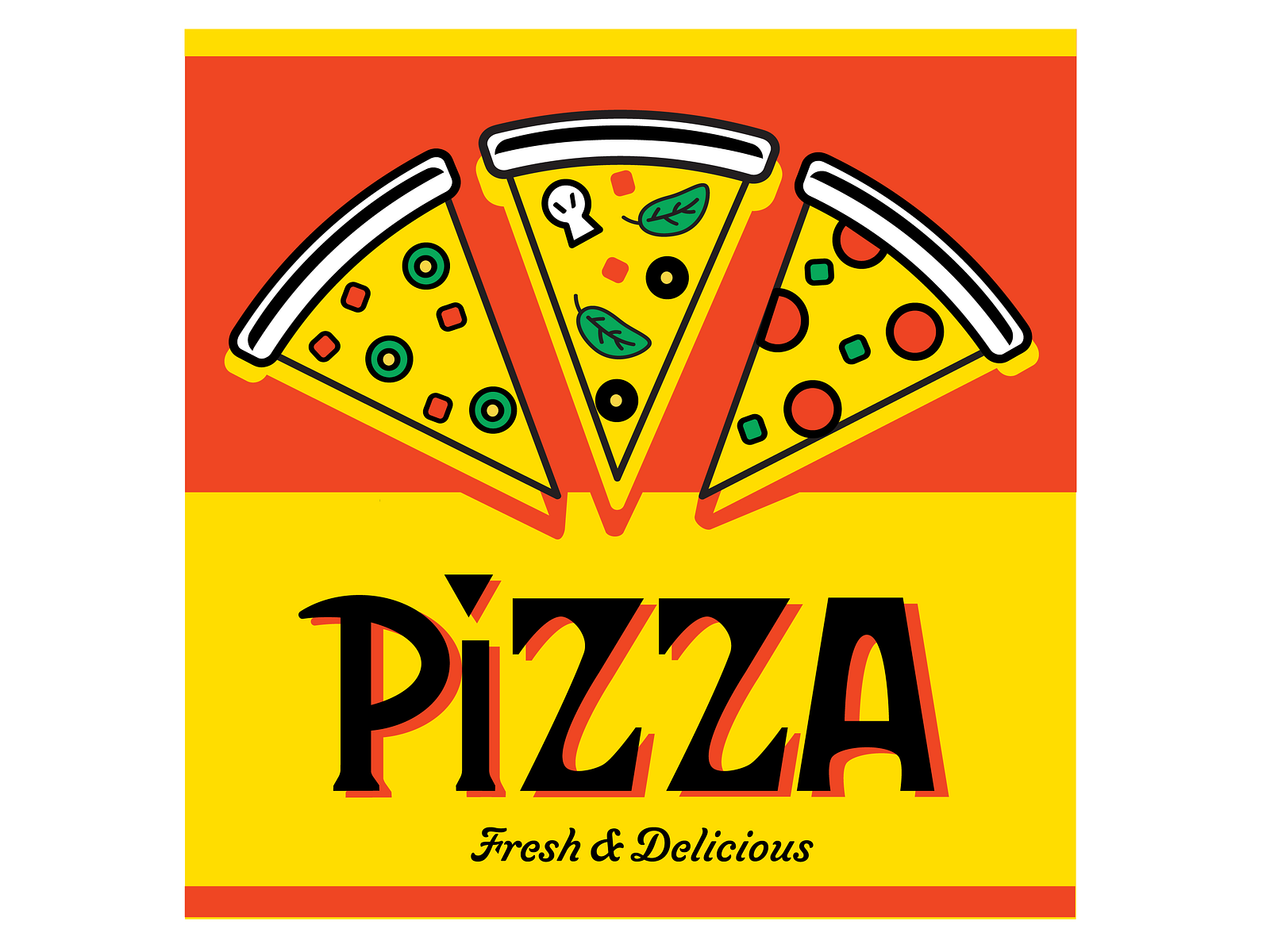 Pizza Box Art By Richard Mullins On Dribbble