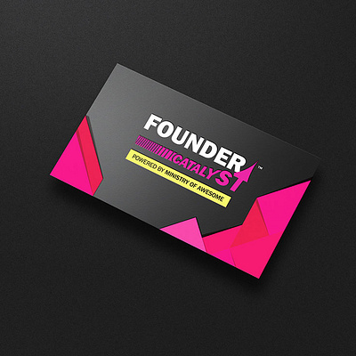 Founder Catalyst logo and branding design branding business card logo