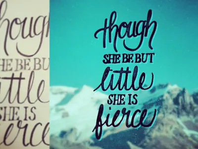 Fierce design lettering