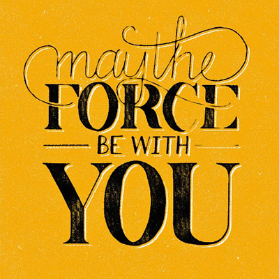 Force design lettering