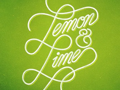 Lemon Lime design lettering