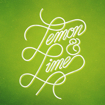 Lemon Lime design lettering