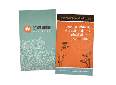 Logo and branding design for online food company, Revolution Foo branding graphic design logo