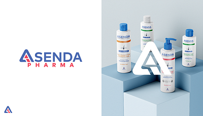 ASENDA PHARMA ascending ceam cosmetic logo lotion pharma pharmacutical shampoo