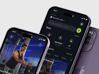 Gym Workout Mobile App app clean design gym health healthy mobile mobile app statistic ui ui design workout