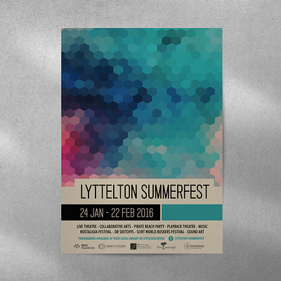 Lyttelton Summerfest Poster Design graphic design poster