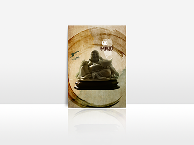 "No Mind" Zen Buddhist Postcard buddhism design photoshop postcard zen