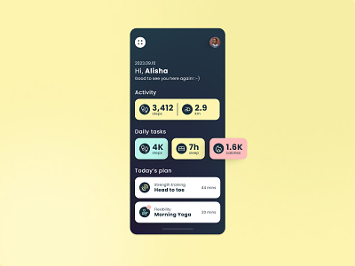 Daily UI 41. Workout tracker daily ui daily ui challenge fitness fitness app mobile app mobile design ui ui challenge ui design ui designer ux ux design ux designer workout workout app workout tracker