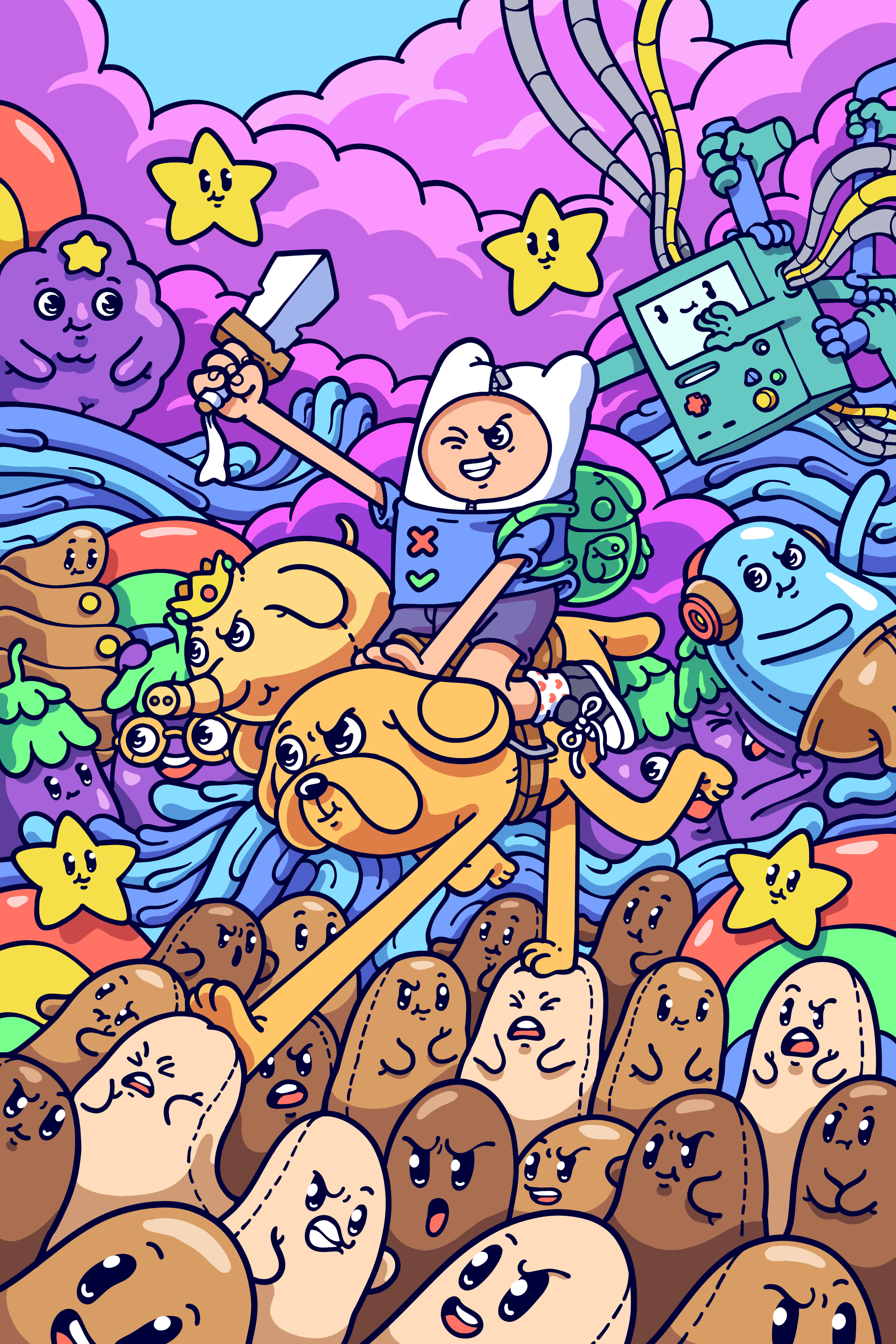 Adventure Time Fanart adventure time album cover animation cartoon character cover art cute doodle art poster