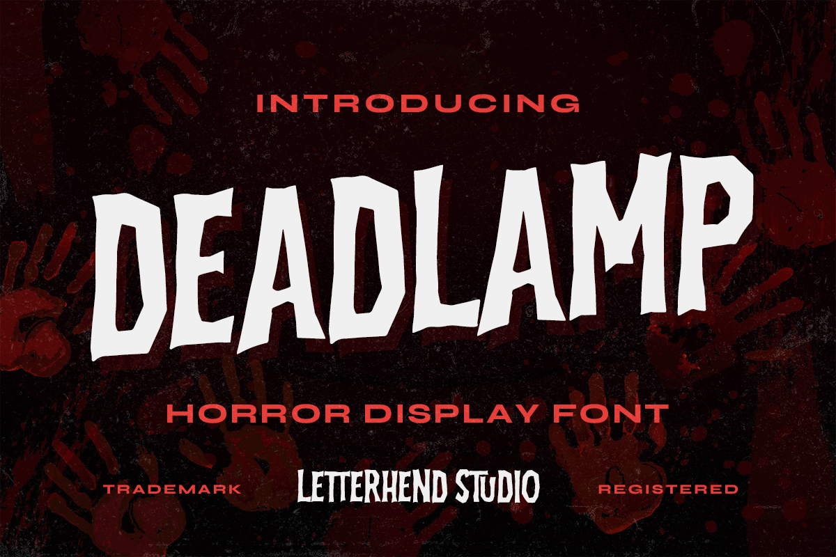 Deadlamp - Horror Display Font freebies suspense