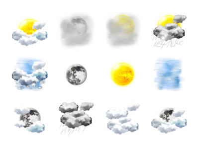 Icons Weather affinity photo branding design icons illustration